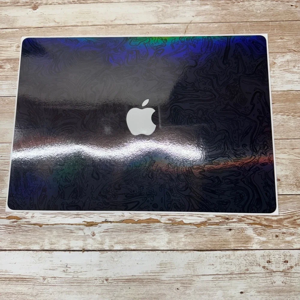 dbrand MacBook Air 13 2022- Present Skin Triple Black Holo 2 piece Vinyl Decal